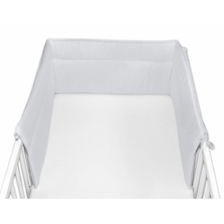 Mantinel do postieľky 360x30 cm sivý