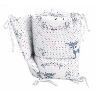 Mantinel do postieľky 360cm Koloušek - ružová