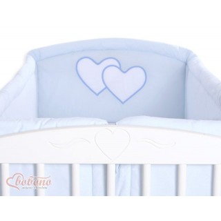 Mantinel XXL okolo celej postieľky Srdiečka
