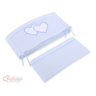 Mantinel XXL okolo celej postieľky Srdiečka