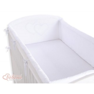 Mantinel XXL okolo celej postieľky Srdiečka