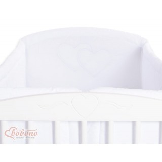 Mantinel XXL okolo celej postieľky Srdiečka