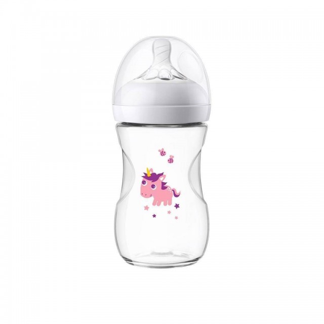 Dojčenská fľaša Avent Natural 260 ml Jednorožec
