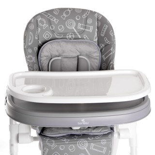 Jedálenská stolička Lorelli CAMPANELLA GREY NET
