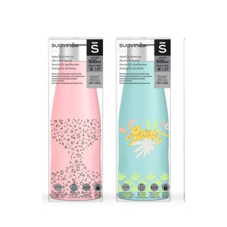 SUAVINEX termo nerezová fľaša 500ml JUNGLE