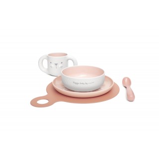 SUAVINEX Jedálenský set HYGGE +6 m - ružová