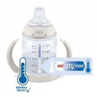 Dojčenská fľaša na učenie NUK s kontrolou teploty 150 ml