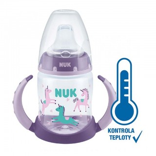 Dojčenská fľaša na učenie NUK s kontrolou teploty 150 ml