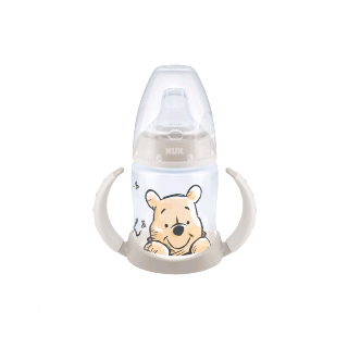 Dojčenská fľaša na učenie NUK Medvedík Pú s kontrolou teploty 150 ml