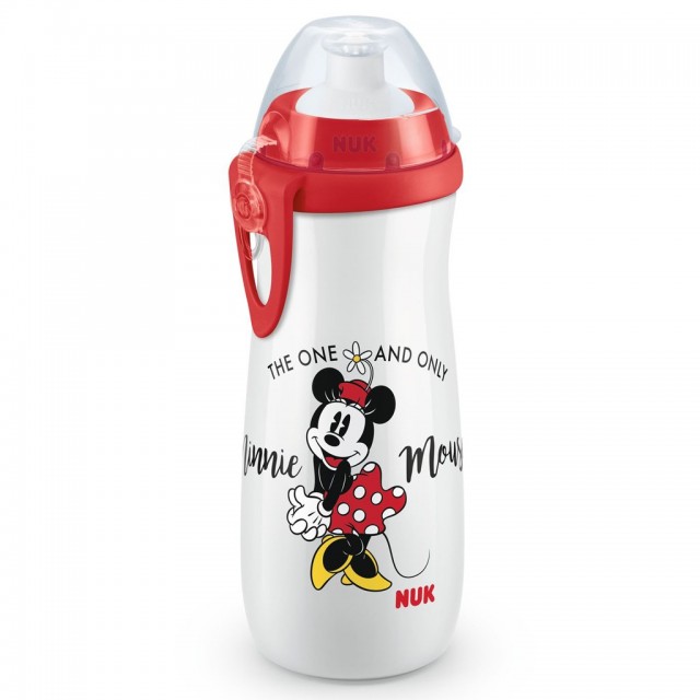 Detská fľaša NUK Sports Cup Disney Mickey 450 ml red