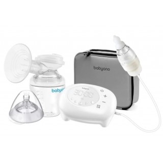 BabyOno Elektrická odsávačka Compact 5 režimov vrátane nosového Aspiratora