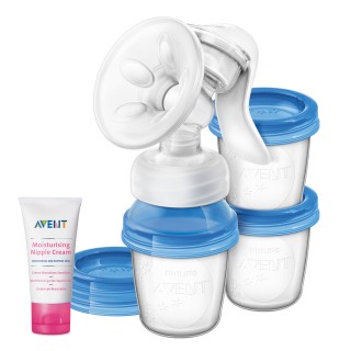 Philips AVENT Odsávačka materského mlieka Natural s VIA systémem + Krém na bradavky 30 ml