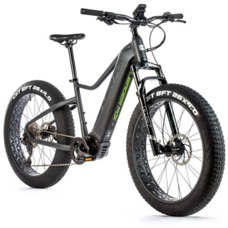 FAT E-BIKE LEADER FOX BRASA 26" | 20 " SIVÁ MATNÁ/ ČIERNA