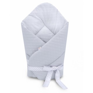 Rýchlozavinovačka delux prešívaná - sivá s bodkami