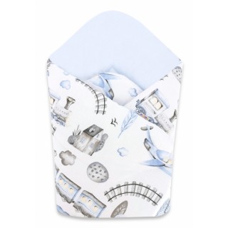 Bavlnená novorodenecká zavinovačka Vláčik