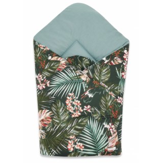 Bavlnená novorodenecká zavinovačka Papagáj