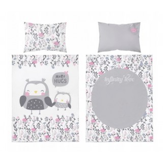 Detské bambusové obliečky Malé sovy