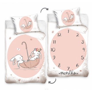 Bavlnené detské obliečky Zajačiky