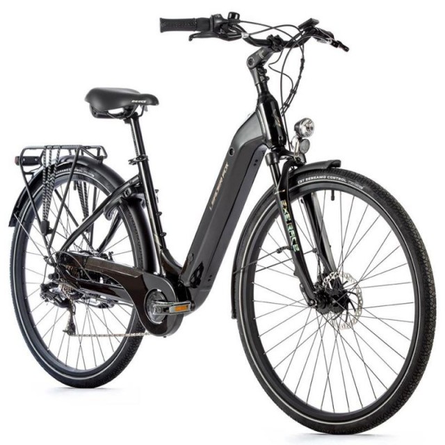 ITY BICYKEL S ELEKTROPOHONOM LEADER FOX INDUKTORA | 16.5 " ČIERNA MATNÁ/SVETLÁ LESKLÁ