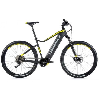 BICYKEL S ELEKTROPOHONOM LEADER FOX E-AWALON PÁNSKY 27,5" | 16 " ČIERNA MATNÁ/ ŽLTÁ