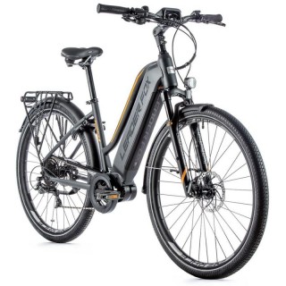ELEKTROBICYKEL LEADER FOX DENVER DÁMSKY 28" 2021, 36V/15AH | 16.5 " SIVÁ / ORANŽOVÁ