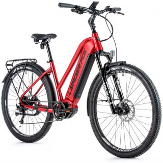 ELEKTROBICYKEL LEADER FOX FOX BEND DÁMSKY 28" , 20AH, 720WH | 16.5 " ČERVENÁ/ ČIERNA