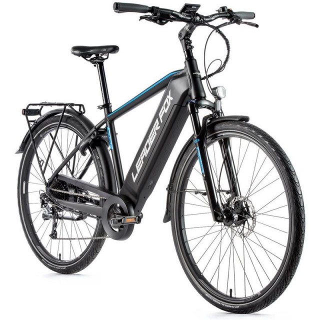 ELEKTROBICYKEL LEADER FOX SANDY PÁNSKY 28" 2021, 36V/15 AH/ 540WH | 19 " ČIERNA MATNÁ/ MODRÁ