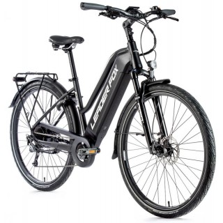 ELEKTROBICYKEL LEADER FOX SANDY dámsky 28" 2021, 36V/15 Ah/ 540Wh | 20 " ČIERNA MATNÁ / BIELA