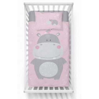 Bavlnené detské obliečky Happy Hippo