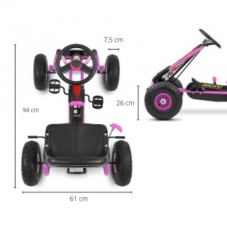 Detská šliapacia motokára Go-kart Milly Mally Thor