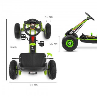 Detská šliapacia motokára Go-kart Milly Mally Thor