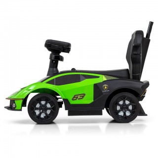 Detské odrážadlo so zvukom a vodiacou tyčou LAMBORGHINI ESSENZA SC V12