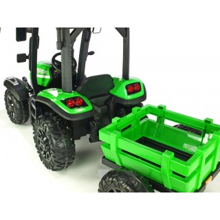 Elektrický traktor Blast s kabínou a vlekom 24V, 2x200W
