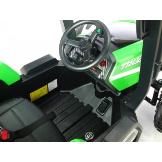 Elektrický traktor Blast s kabínou a vlekom 24V, 2x200W