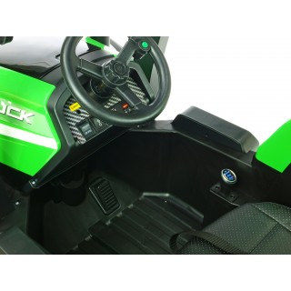 Elektrický traktor Blast s kabínou a vlekom 24V, 2x200W
