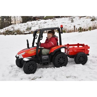 Elektrický traktor Blast s kabínou a vlekom 24V, 2x200W