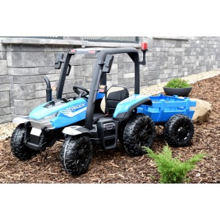 Elektrický traktor Blast s kabínou a vlekom 24V, 2x200W