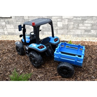Elektrický traktor Blast s kabínou a vlekom 24V, 2x200W