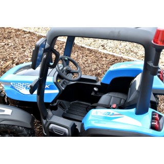 Elektrický traktor Blast s kabínou a vlekom 24V, 2x200W