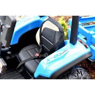 Elektrický traktor Blast s kabínou a vlekom 24V, 2x200W