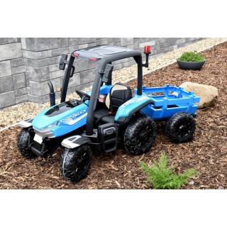 Elektrický traktor Blast s kabínou a vlekom 24V, 2x200W