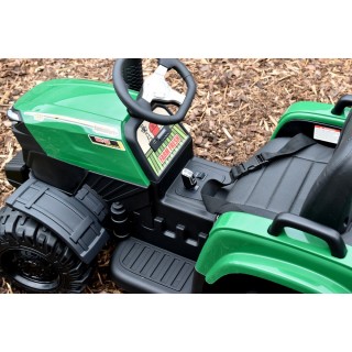 Traktor Agricultur farm s vlekom 2,4G, 24V / 2x200W, zelený