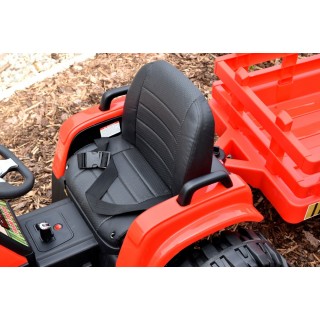 Traktor Agricultur farm s vlekom 2,4G, 24V / 2x200W, červený