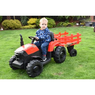 Traktor Agricultur farm s vlekom 2,4G, 24V / 2x200W, zelený