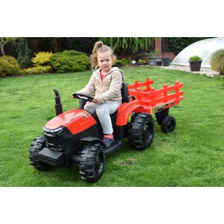 Traktor Agricultur farm s vlekom 2,4G, 24V / 2x200W, zelený