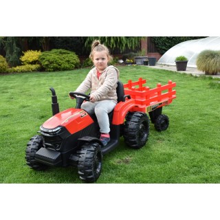 Traktor Agricultur farm s vlekom 2,4G, 24V / 2x200W, zelený