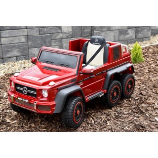 Mercedes G63 AMG s 2,4G, 6 kol., 24V, jednomiestny, vínová metalíza