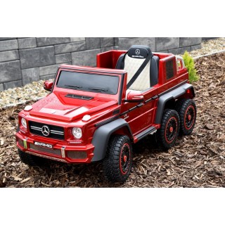 Mercedes G63 AMG s 2,4G, 6 kol., 24V, jednomiestny, vínová metalíza