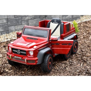 Mercedes G63 AMG s 2,4G, 6 kol., 24V, jednomiestny, vínová metalíza