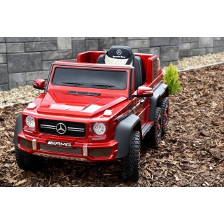 Mercedes G63 AMG s 2,4G, 6 kol., 24V, jednomiestny, vínová metalíza